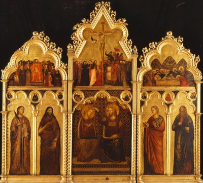 Üç Bölümlü Bir Altarpiece: Merkez: Bakire