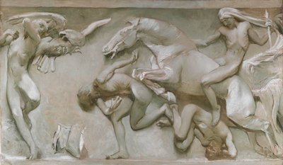 Büyük Keşiflerden, Kasvetli Çağlar Boyunca..., 1906. by Giulio Aristide Sartorio
