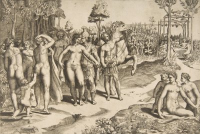 Alexander ve Roxana, 1531-76. by Giulio Bonasone