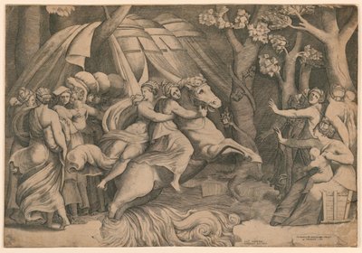 Tiber'i Geçen Clelia by Giulio Bonasone
