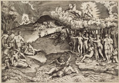 Aşkın Zaferi, 1545 by Giulio Bonasone