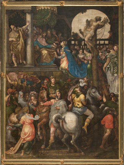 Güney transeptinin karşı cephesinin karşısındaki duvar, Giuseppe Campi, Mordecai