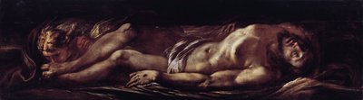 İsa'nın Deposition of Christ (Ölü Mesih) Tablosu Giulio Cesare Procaccini (1574-1625) Genes, Musei di Strada Nuova (eski Palazzo Rosso) İtalya by Giulio Cesare Procaccini