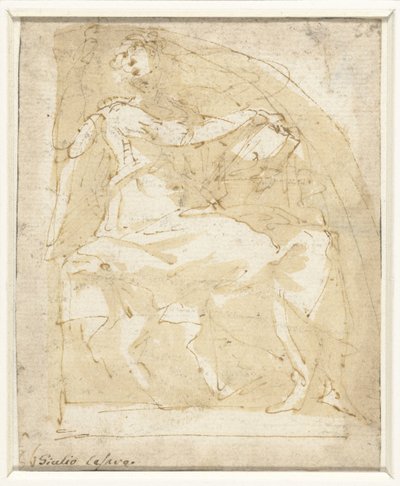 bir kitap ile melek by Giulio Cesare Procaccini