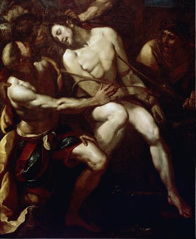 Dikenler ile Taç. Detay. (tuval üzerine yağlıboya by Giulio Cesare Procaccini