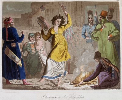 Genç bir telenth şamanın dansı - J. Ferrario, ed. Milano by Giulio Ferrario