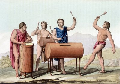 Eski Meksikalıların Müziği - “” Antik ve Modern Kostüm”de by Giulio Ferrario