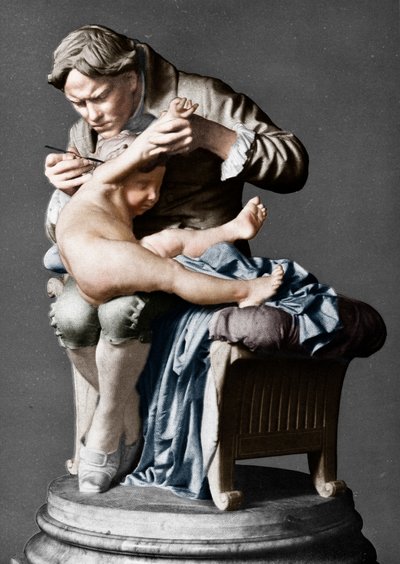 Edward Jenner, İngiliz doktor, oğlu c1796 c1900