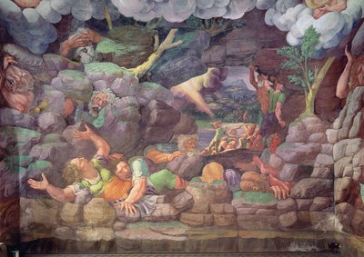 Sala dei Giganti, devlerin Jüpiter yıldırımları tarafından yok edilmesinin detayı, 78482