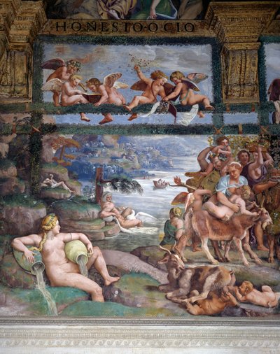 Düğün ziyafeti veya tanrıların Ziyafeti, fresk Giulio Romano (1499-1546), Aşk Tanrısı ve Ruh Odası
