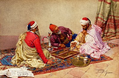 Tavla Oyuncuları by Giulio Rosati