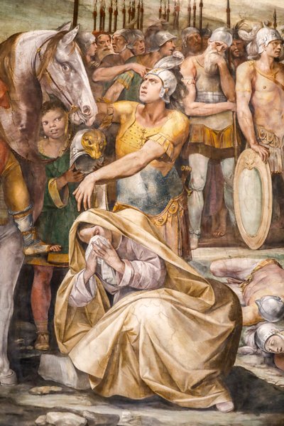 Horatii ve Curiatii arasındaki savaş (detay) by Giuseppe (1568 1640) Cesari