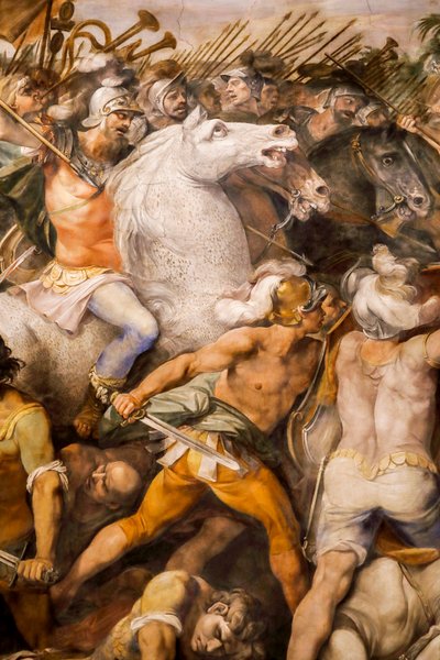Horatii ve Curiatii arasındaki savaş (detay) by Giuseppe (1568 1640) Cesari