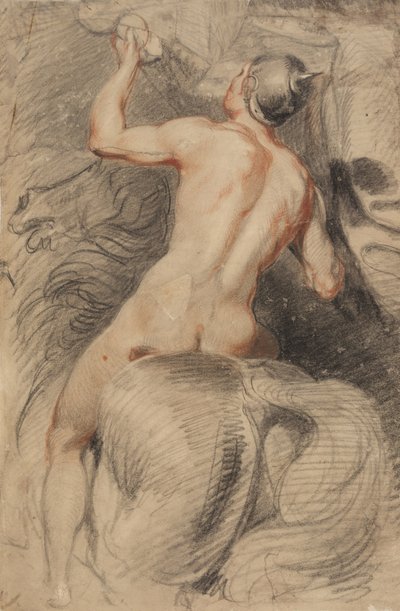Arkadan görülen At Sırtında Binici by Giuseppe (1568 1640) Cesari