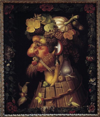 Sonbahar. Mevsimler hakkında alegori. Giuseppe Arcimboldo