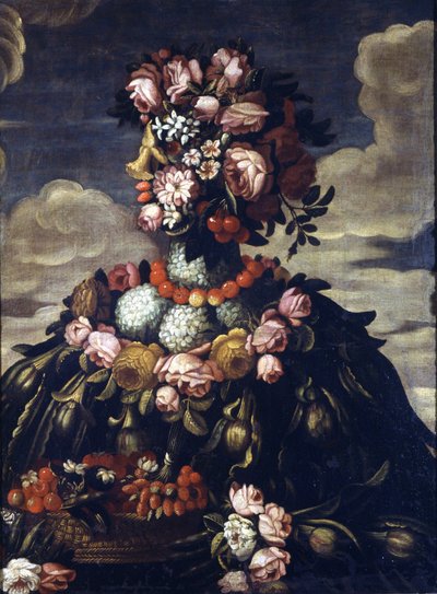 Giuseppe Arcimboldo (1527 - 1593). Bahar. Milano, Castello Sforzesco. by Giuseppe Arcimboldo
