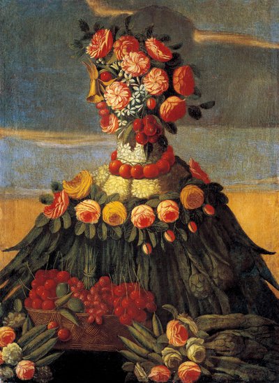 Giuseppe Arcimboldo (Arcimboldi) tarafından atölyenin Bahar Tablosu by Giuseppe Arcimboldo