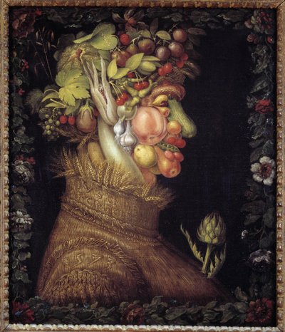 Yaz. Mevsimler hakkında alegori. Giuseppe Arcimboldo