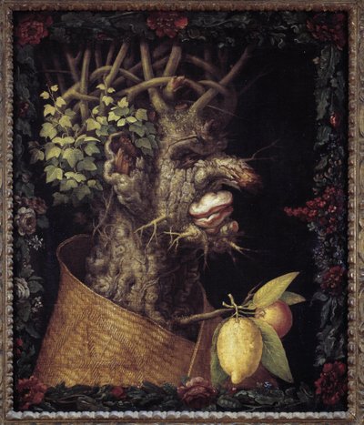 Kış mevsimi. Mevsimler hakkında alegori. Giuseppe Arcimboldo