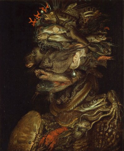Su alegorisi, yaklaşık 1566. by Giuseppe Arcimboldo Circle of .
