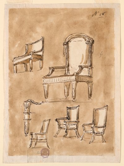 Dört sandalye by Giuseppe Barberi