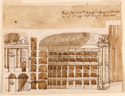 Perugia'da bir Tiyatro Bölümü by Giuseppe Barberi