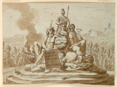 Şair Maria Maddalena Morelli için Kabir Anıtı by Giuseppe Barberi