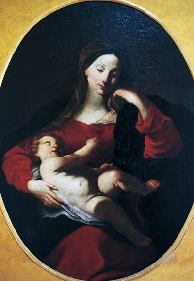 Çocuklu Madonna, Giuseppe Bazzani (1690-1769) by Giuseppe Bazzani