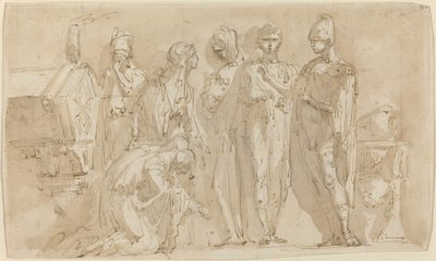 Coriolanus, Roma Kadınlarının Önünde by Giuseppe Bernardino Bison