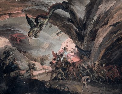 Plüton Ve Cehennemde Bir Harlequin by Giuseppe Bernardino Bison