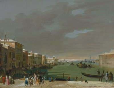 Kar ve maskeli Venedik by Giuseppe Bernardino Bison