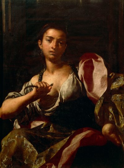 Kleopatra, Giuseppe Bonito (1707-1789), tuval üzerine yağlı boya, 99x74 cm, Ptolemaios Krallığı by Giuseppe Bonito