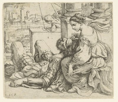 Samson ve Delilah by Giuseppe Caletti