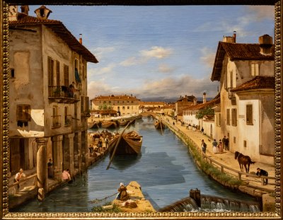 St. Mark köprüsünden Naviglio Kanalı