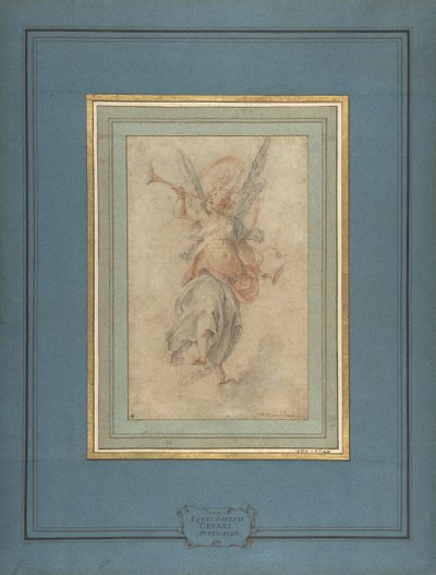 Alegorik Şöhret Figürü, ca. 1590. by Giuseppe Cesari
