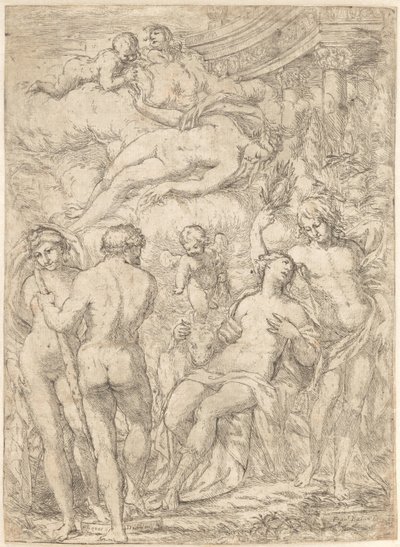 Mitolojik figürlerle alegori by Giuseppe Diamantini
