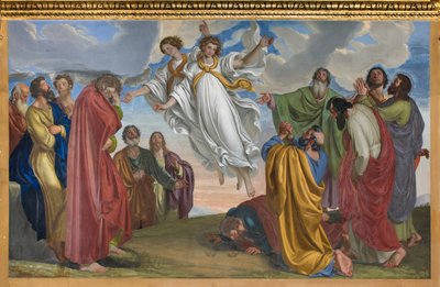 Presbytery, Giuseppe Diotti, Yükselişten Sonra Meleklerin Görünüşü 1830 by Giuseppe Diotti