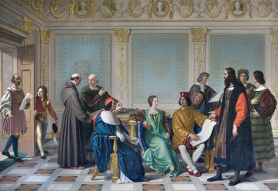 More (Ludovico Maria Sforza detto il Moro) olarak bilinen Ludovic Marie Sforza sarayının sanatçıları by Giuseppe Diotti