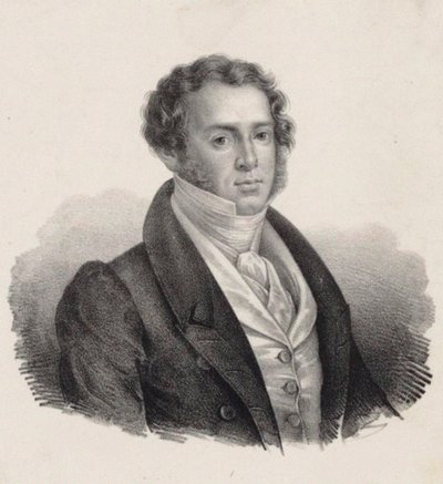 Besteci Saverio Mercadante 1795-1870 portresi. by Giuseppe Gozzini