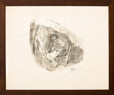 Sağım (litografi) by Giuseppe Graziosi