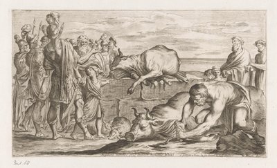(nesne üzerindeki başlık) Omzwervingen van Aeneas (dizi başlığı) L'Enea Vagante pitture dei Caracci by Giuseppe Maria Mitelli