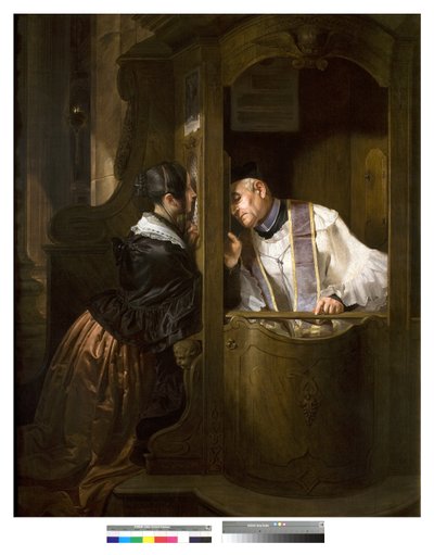 İtiraf, 1838 by Giuseppe Molteni