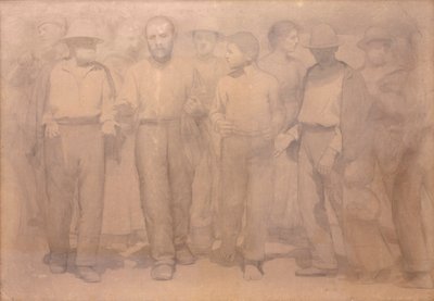 Dördüncü Devlet için Çizgi Film by Giuseppe Pellizza da Volpedo