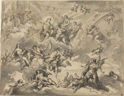 Apollon ve İlham Perileri by Giuseppe Valeriani
