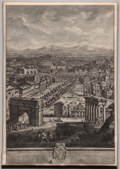 Campo Vaccino by Giuseppe Vasi