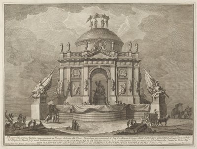 "Çin" Festivali için Barışa Adanmış Bir Tapınak by Giuseppe Vasi after Giuseppe Palazzi
