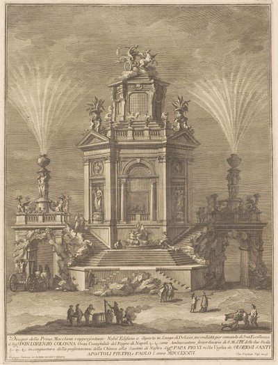 1776 Çini için Prima Macchina: Bir Zevk Sarayı by Giuseppe Vasi, after Giuseppe Palazzi