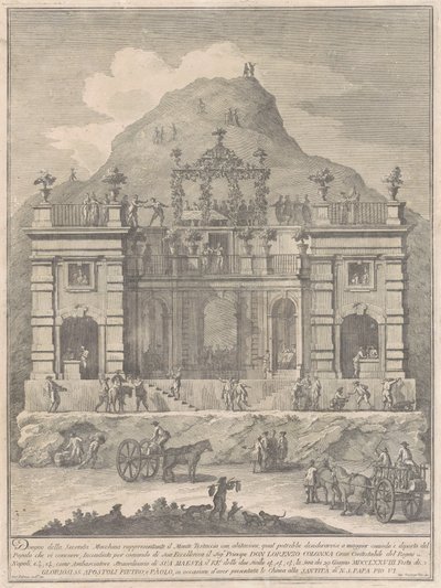 1778 Çini İçin İkinci Makine: Monte Testaccio Yakınında Bir Konut by Giuseppe Vasi, after Giuseppe Palazzi