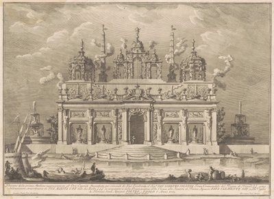 1765 Chinea için Prima Macchina: Hesperides Bahçesi by Giuseppe Vasi, after Giuseppe Palazzi, after Paolo Posi