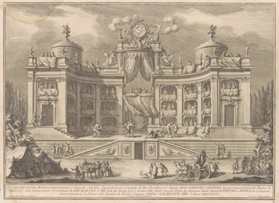 1766 Çini için Seconda Macchina: Atletik Oyunlar için Bir Tiyatro by Giuseppe Vasi, after Giuseppe Palazzi, after Paolo Posi
